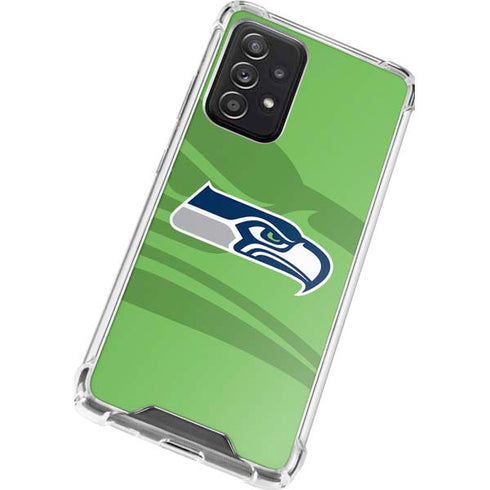 NFL Seattle Seahawks Double Vision Galaxy A52 5G Clear Case